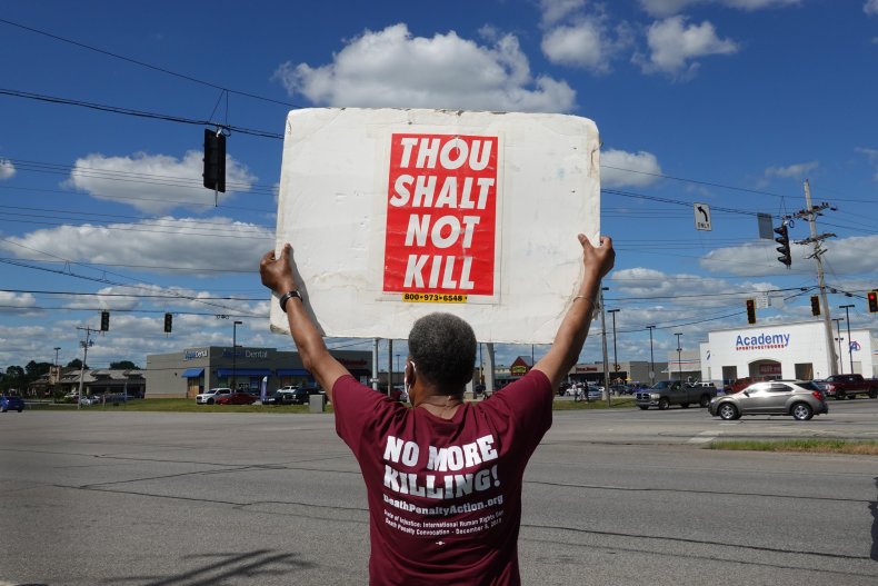 Death Penalty Protest in Terre Haute, Indiana