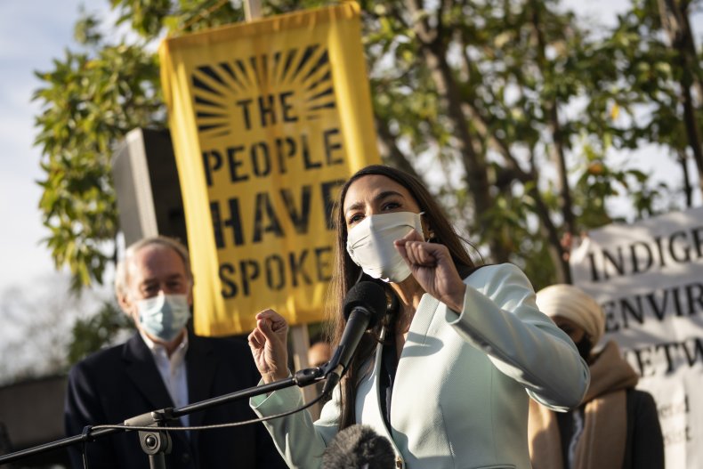 AOC Speaks Climate Change in Washington D.C. 