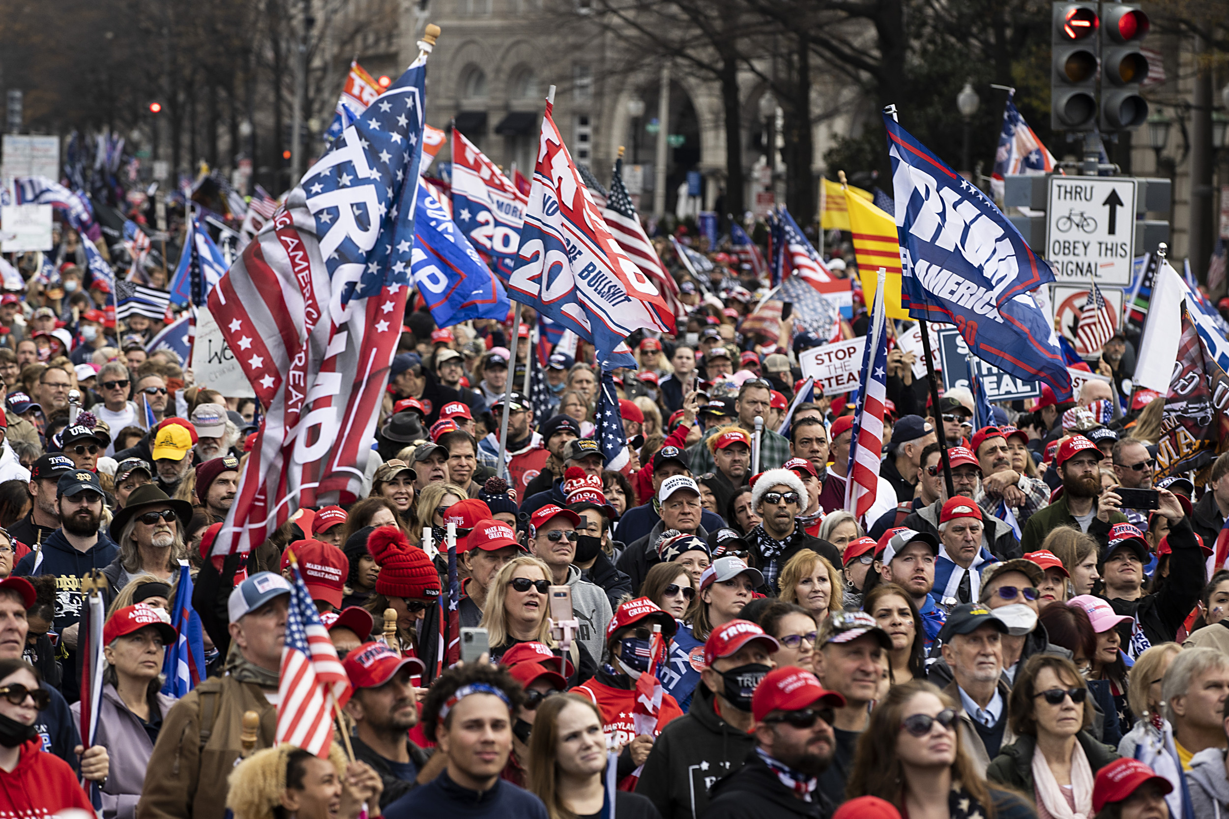 Pro-Trump rally chants 