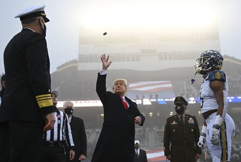 Donald Trump at Army Navy Game