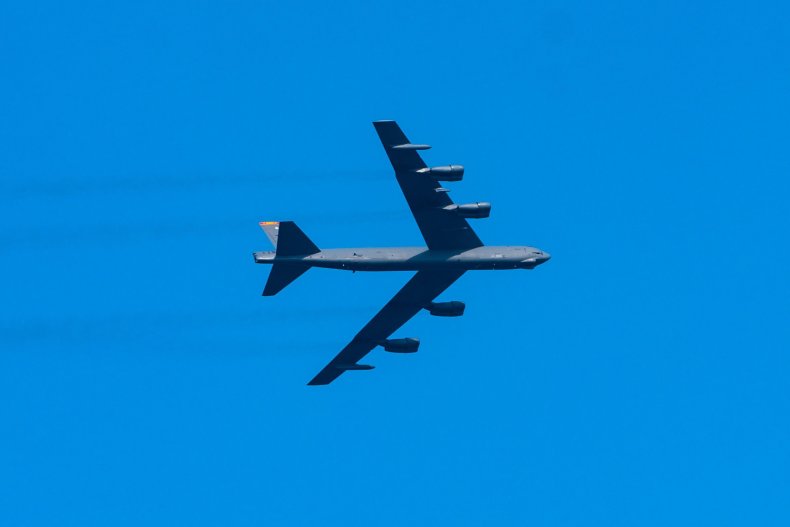 B-52 nuclear bomber over NYC July 4