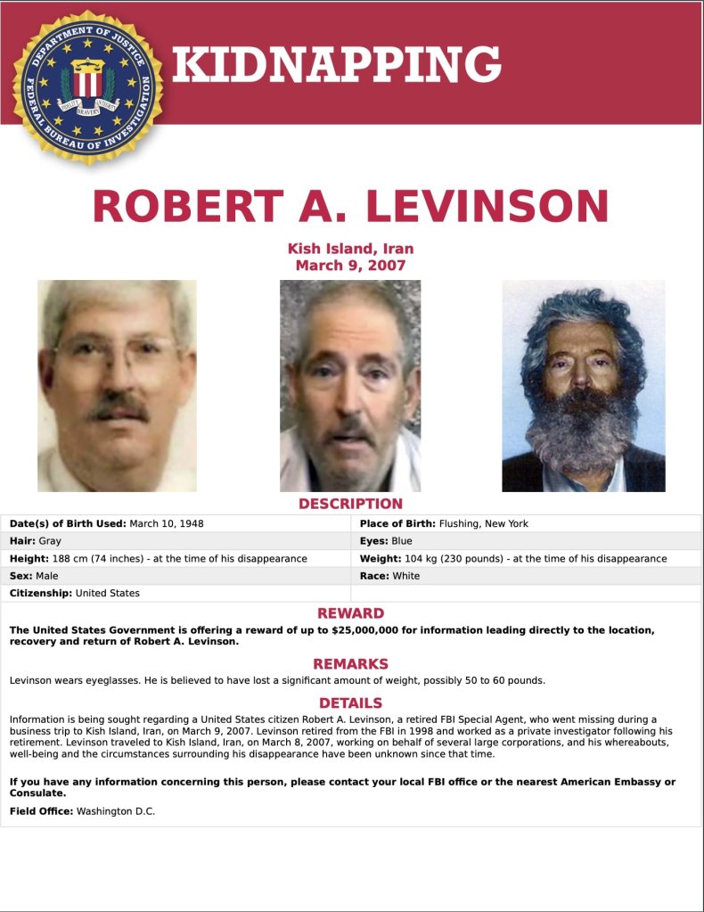 robert, bob, levinson, iran, kidnapping