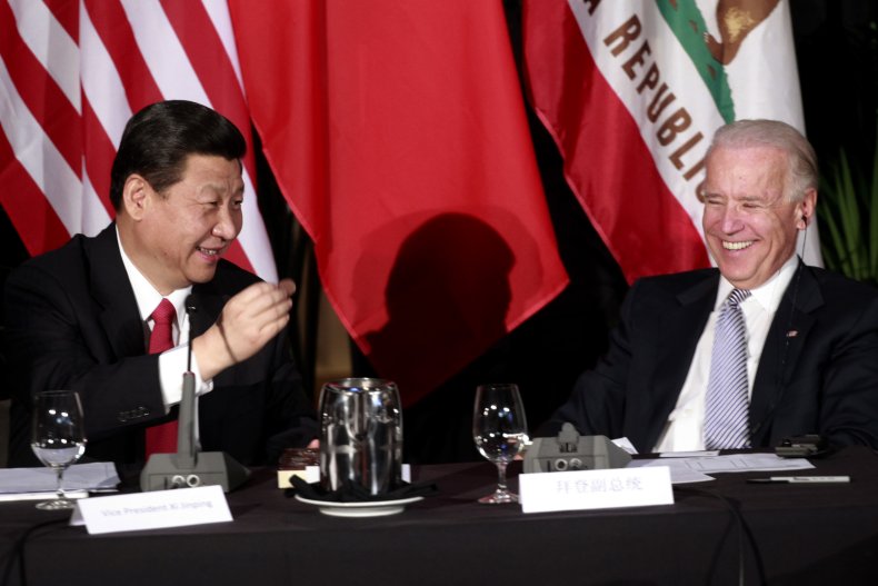 Xi Jinping and Joe Biden in 2012
