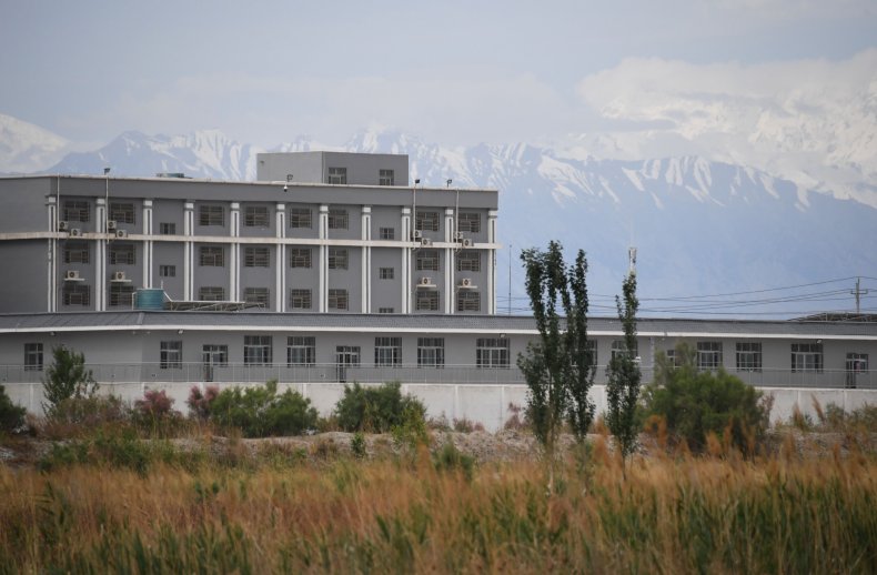 Xinjiang facility believed to be a "re-education"camp