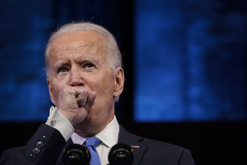 joe biden coughs during speech