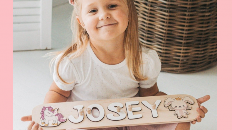 EnjoyTheWood™ Unicorn Name Puzzle