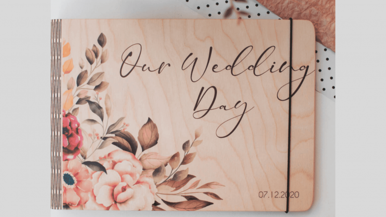 EnjoyTheWood™ Wooden Wedding Album
