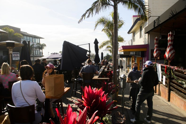 California outdoor dining December 2020 COVID restrictions