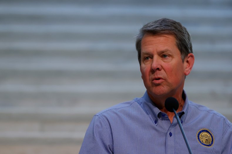 Governor Brian Kemp Speaks to the Media