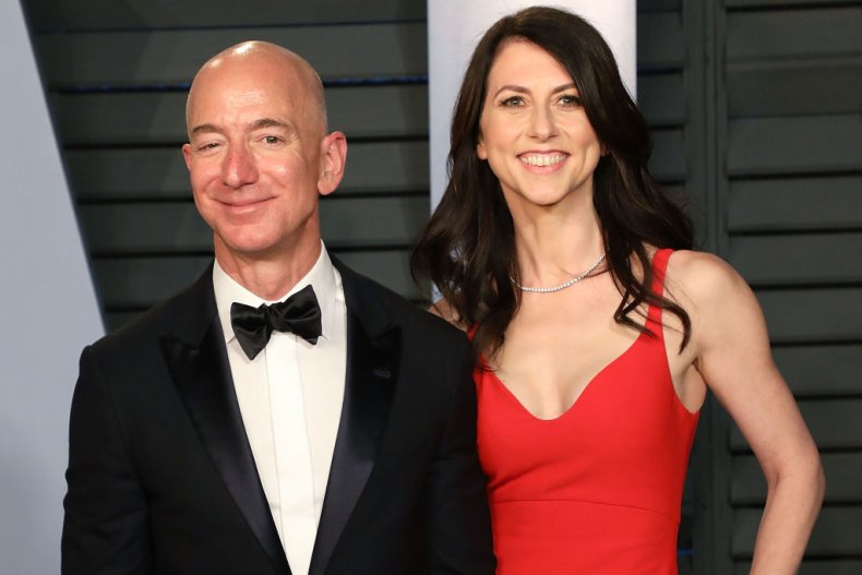 Jeff Bezos and Mackenzie Scott