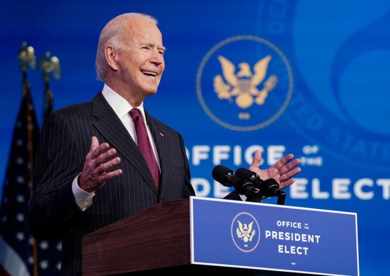 Joe Biden gives speech