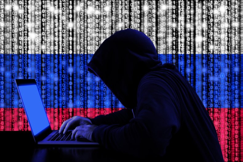 Hacker Russia Stock Image