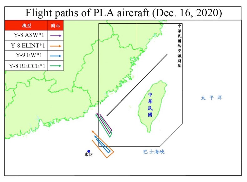 Four PLA Warplanes Enter Taiwan's ADIZ