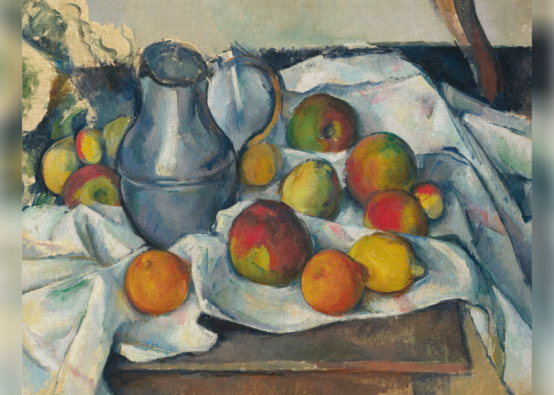 ‘Bouilloire et Fruits’ by Paul Cezanne