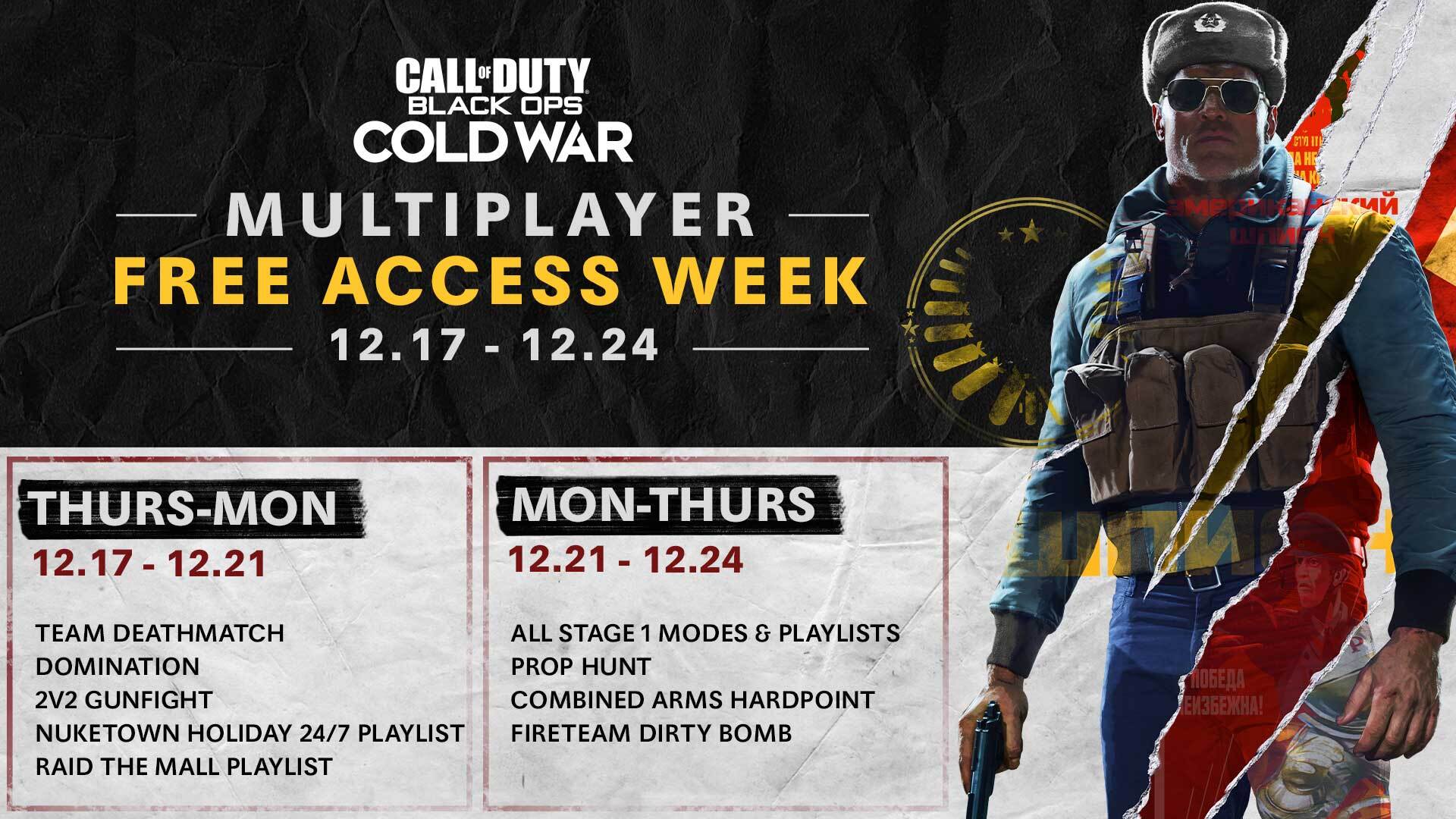 Play Call of Duty®: Black Ops Cold War Free Starting July 22