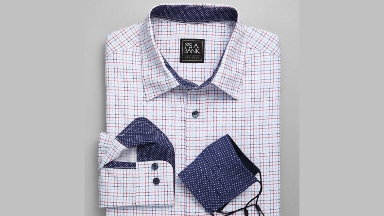 Traveler Sportshirt and Mask Jos A Bank
