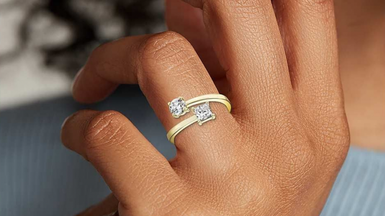 Blue Nile Round & Princess Bypass Ring