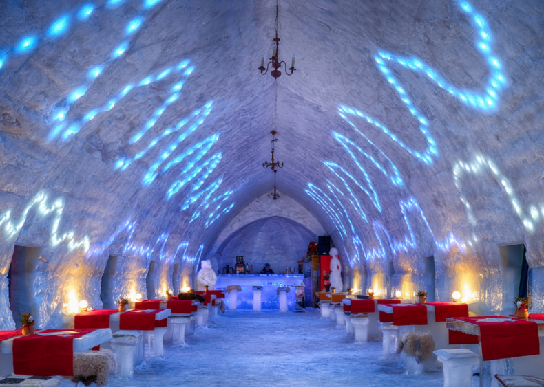 Hotel of Ice in Balea Lake, Romania