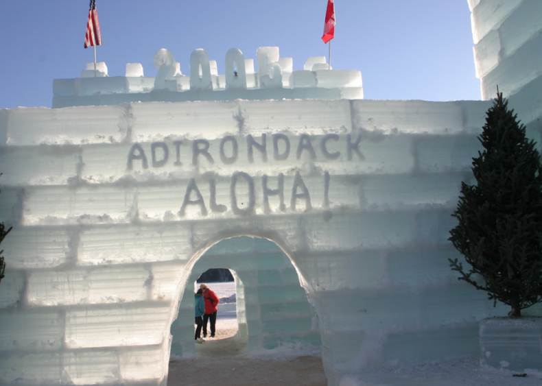 Ice Palace in Saranac Lake, New York