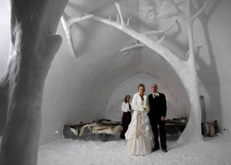 Ice chapel in Jukkasjärvi, Sweden