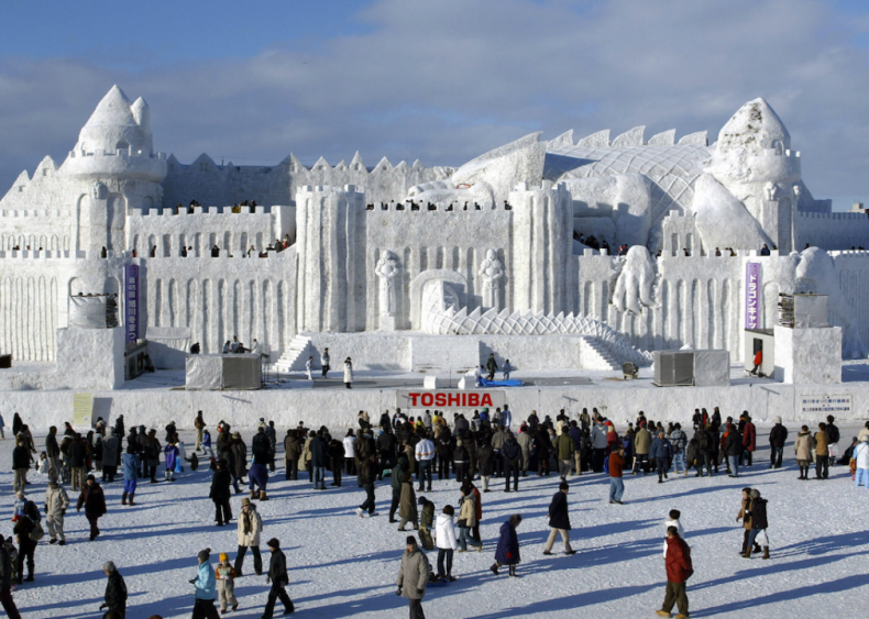 'Dragon Castle, the world’s largest snow sculpture