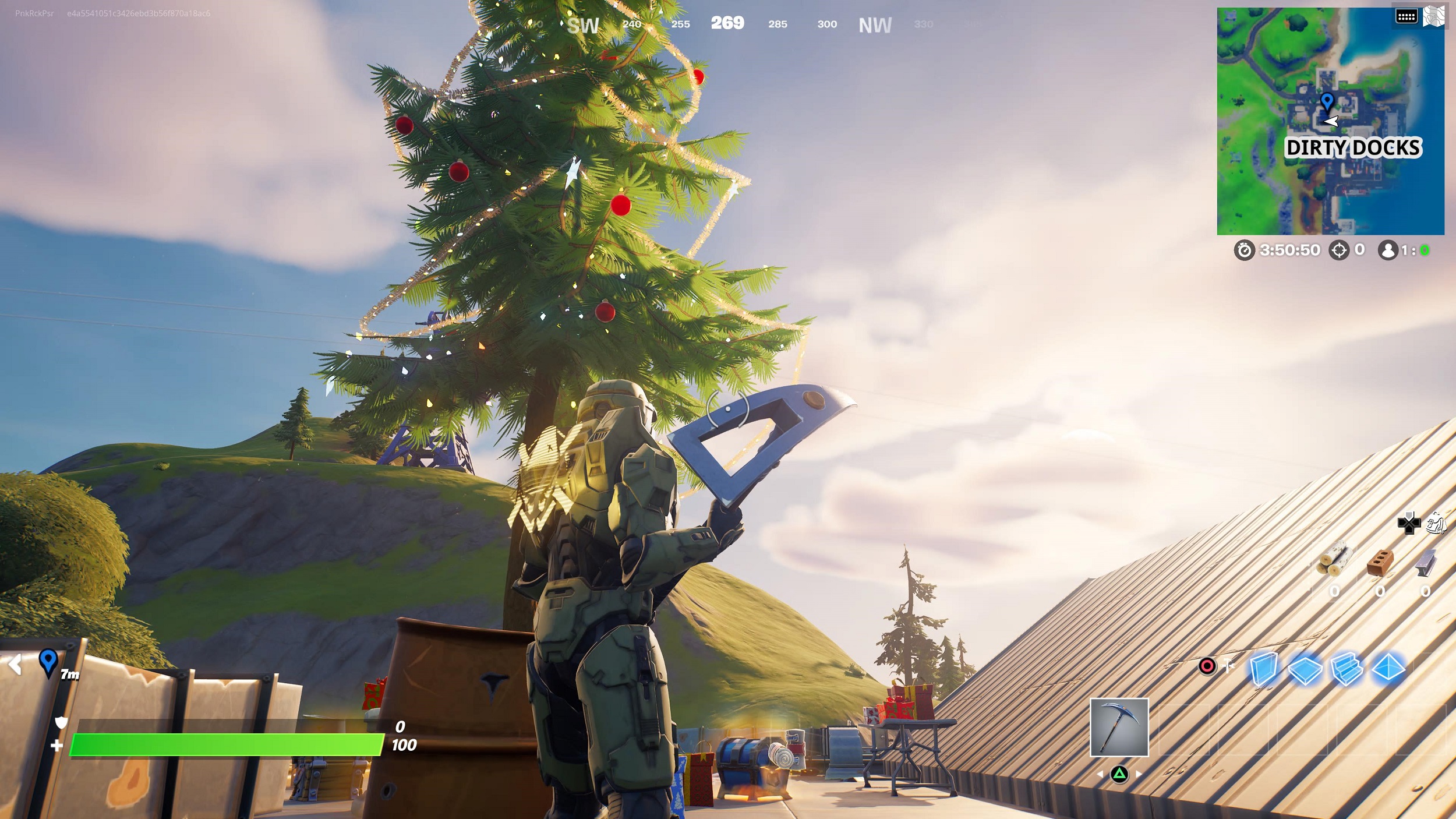 dance at christmas trees fortnite