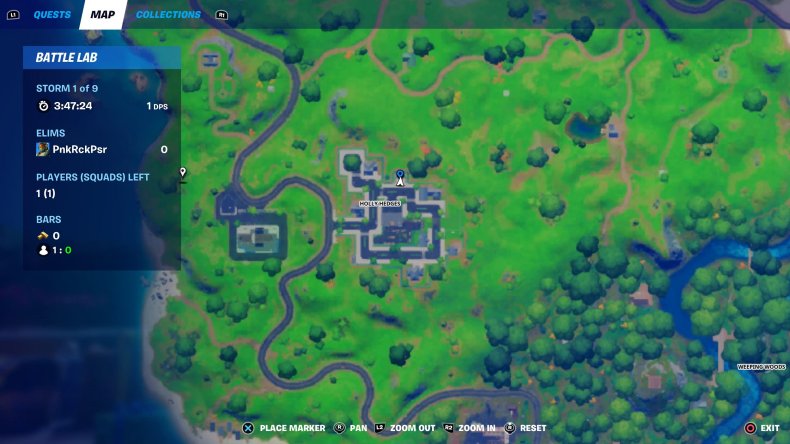 fortnite holiday tree location 3 map