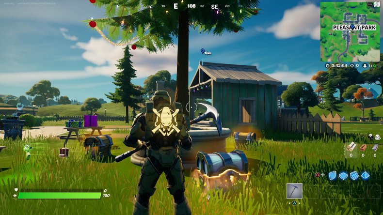 fortnite holiday tree location 5 gameplay