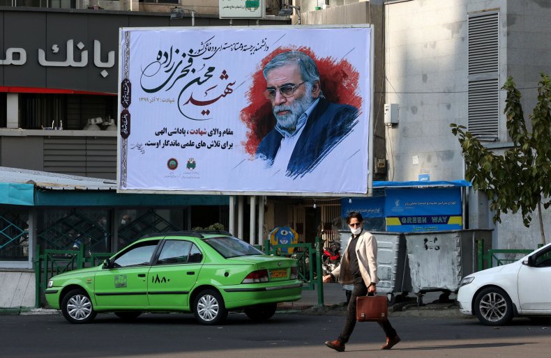 Mural in Tehran for Mohsen Fakhrizadeh
