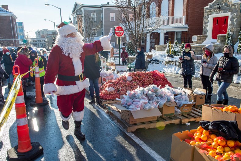 Massachusetts Christmas food pantry event December 2020