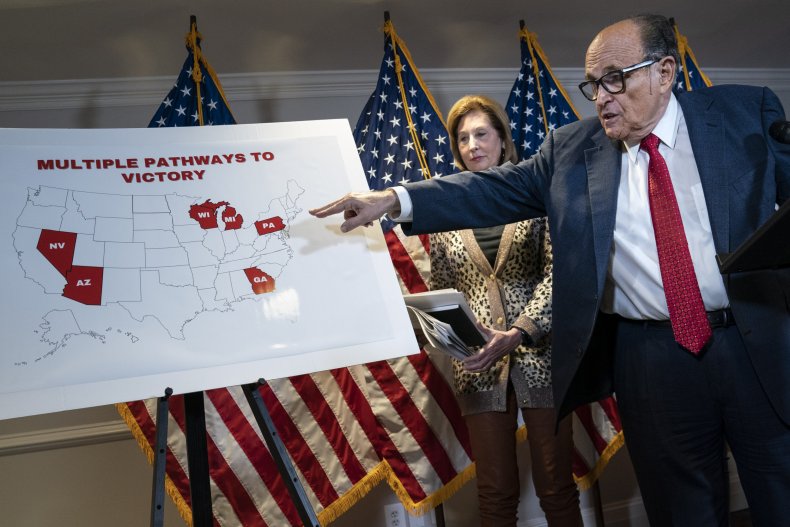 giuliani and powell at trump press conference