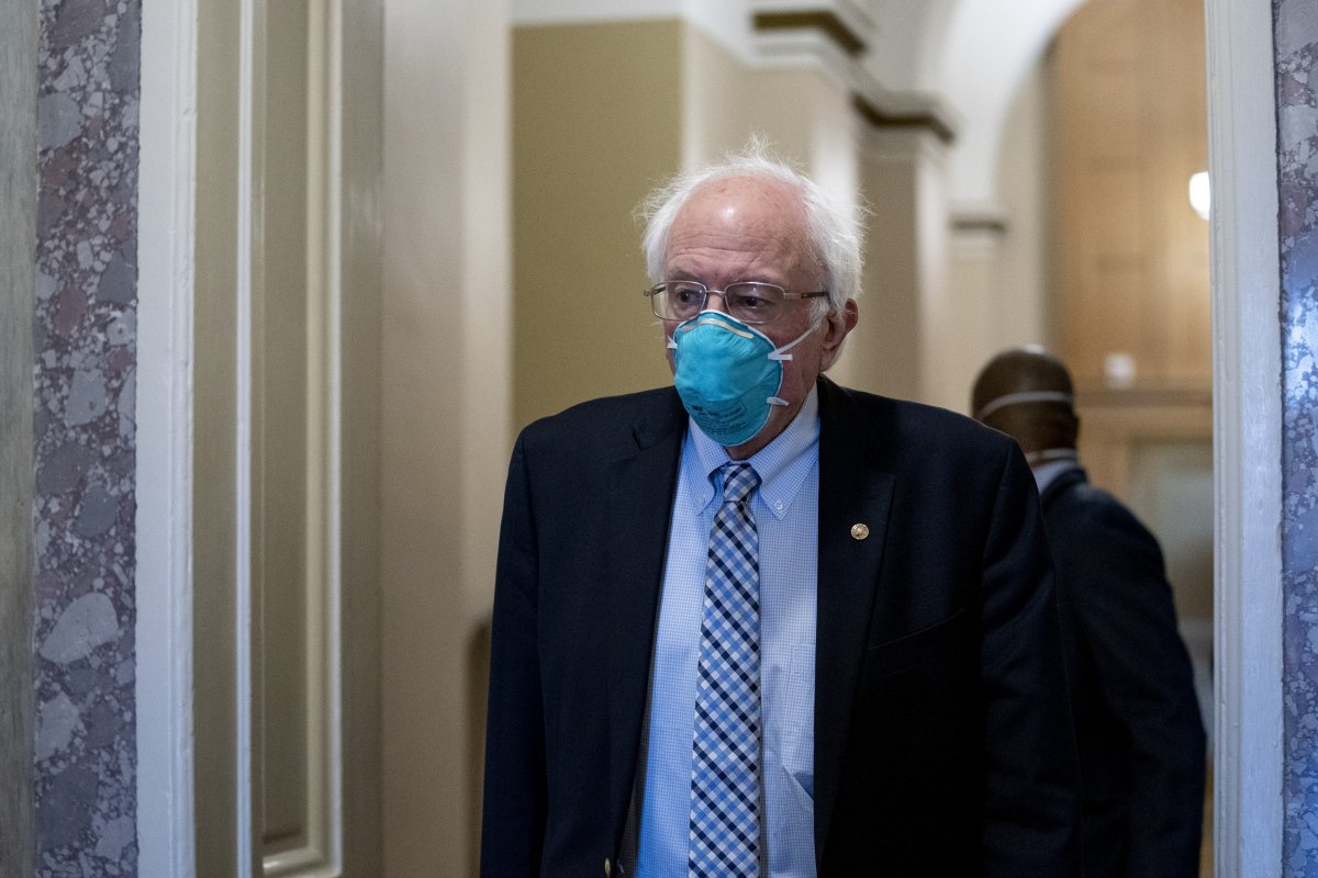 Bernie Sanders Mask Senate Capitol