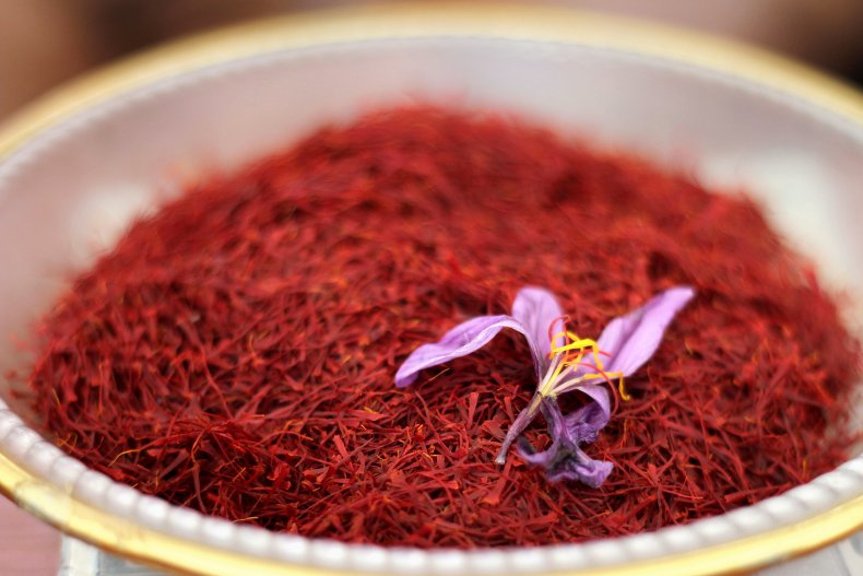 Red stigma of the saffron