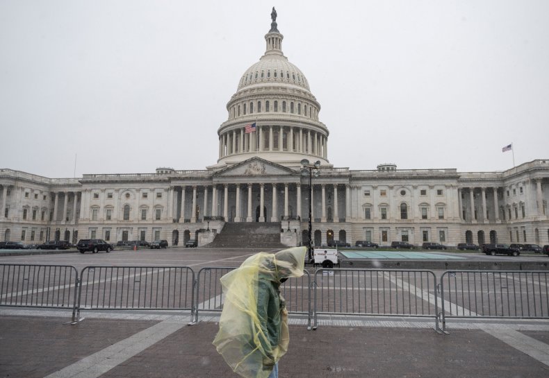 Capitol pictured amid stimulus foreign aid talks