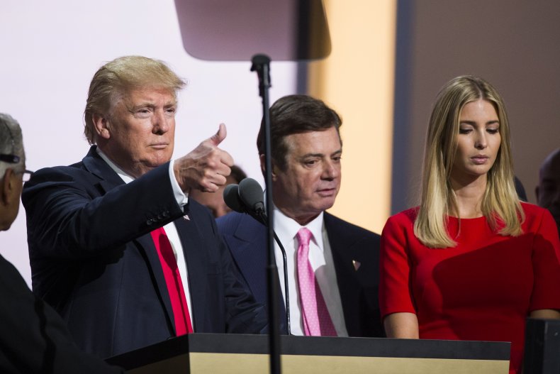 President Trump and Paul Manafort at RNC