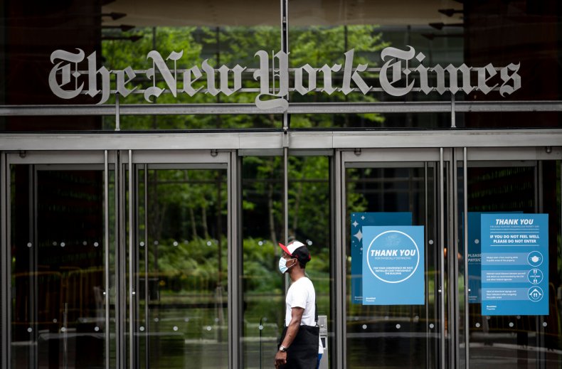 New York Times HQ amid Caliphate fallout