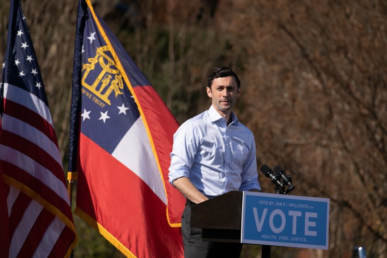 jon ossoff criticizes perdue stimulus checks