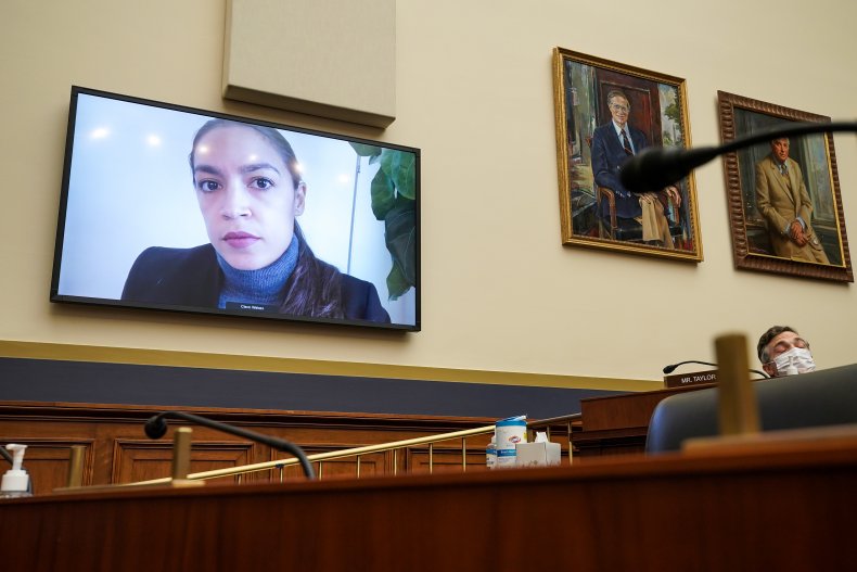 AOC Denounces Democrat Over Stimulus Check Comments