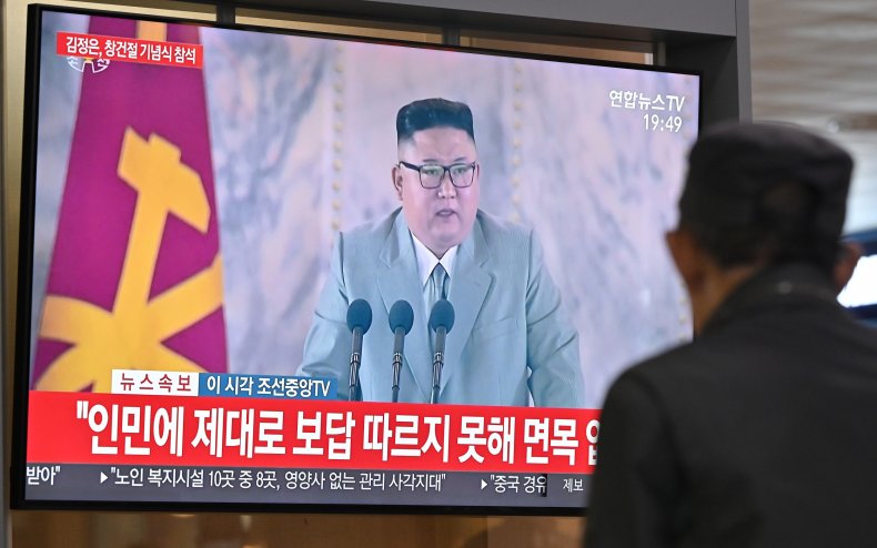 Kim Jong Un speaks on Seoul television