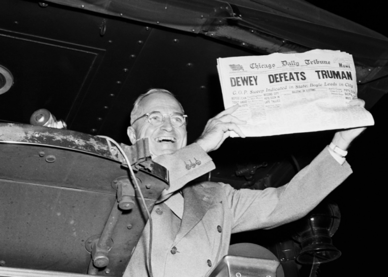 1948: Truman defeats Dewey