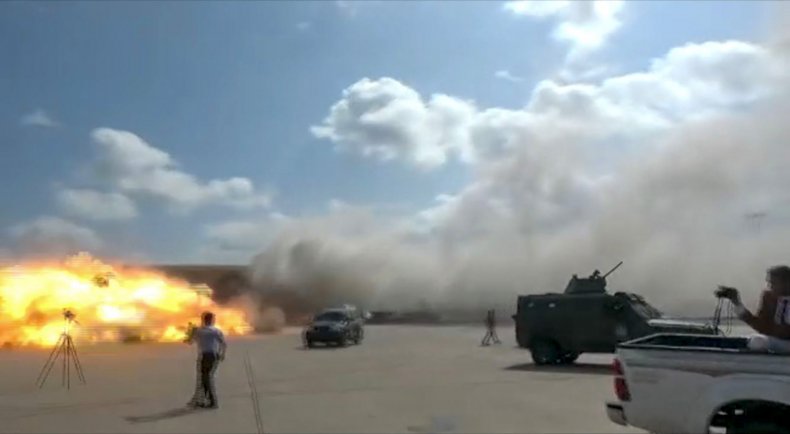 yemen, airport, attack, plane, explosion