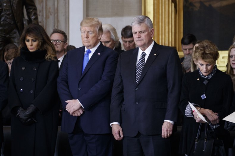 donald trump franklin graham prayer
