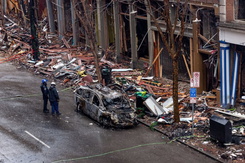 Nashville explosion aftermath