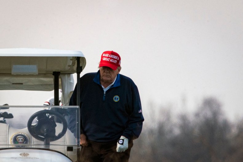 President Donald Trump Golfing