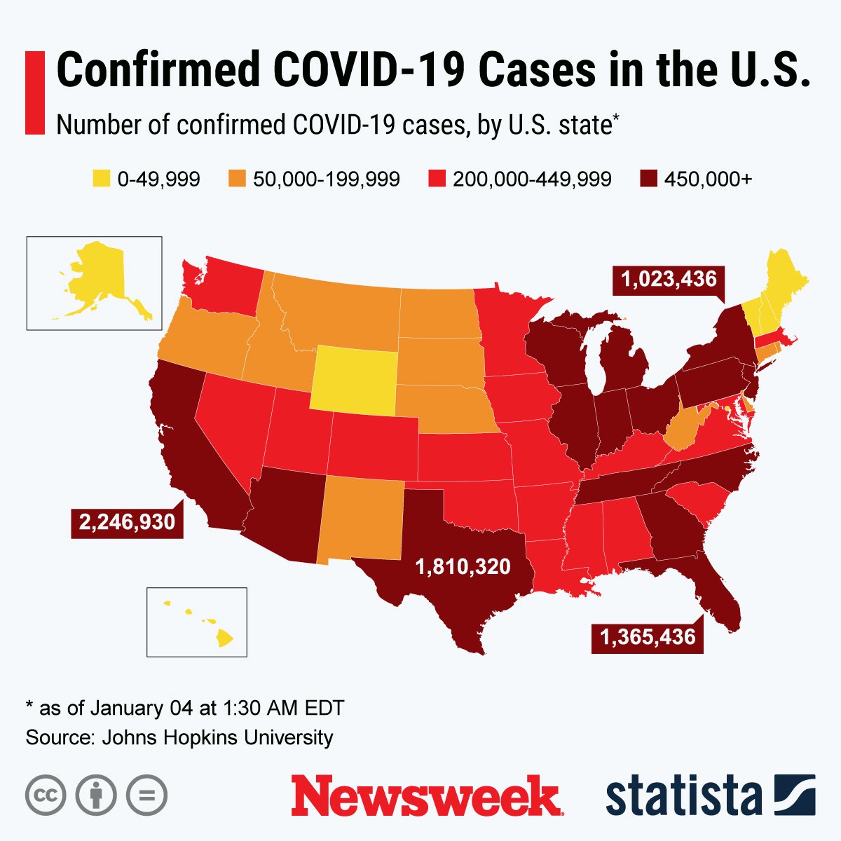 COVID-19 spread in U.S. 