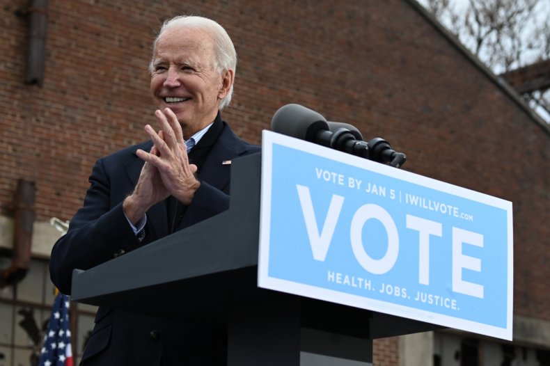 president-elect joe biden campaigns georgia