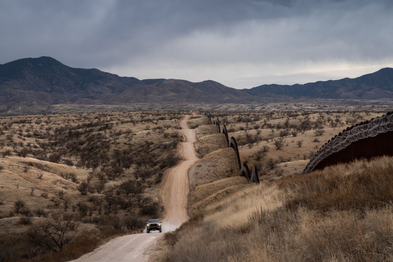 U.S.-Mexico border fence in Arizona