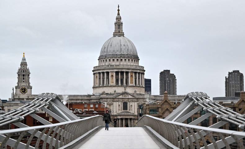 Millennium Bridge in central London