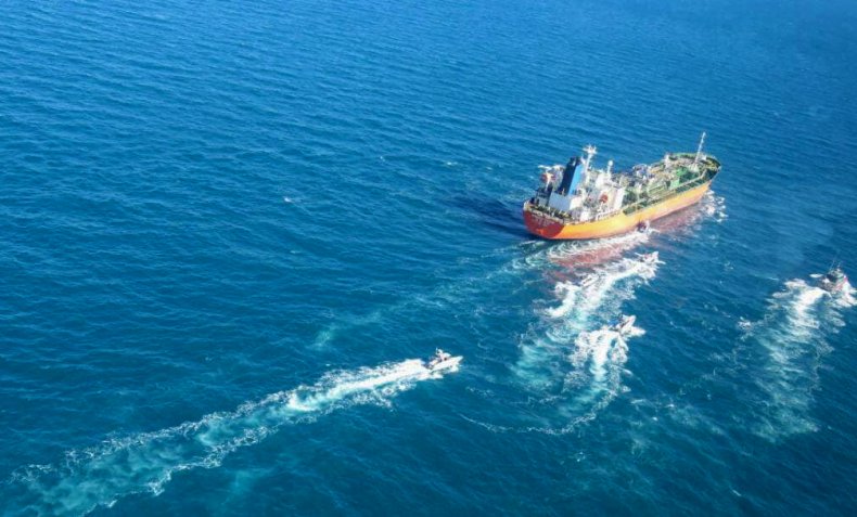 A South Korean-flagged tanker in Persian Gulf