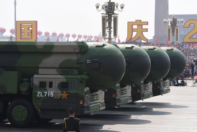 China Unveils Nuclear-Capable Ballistic Missiles